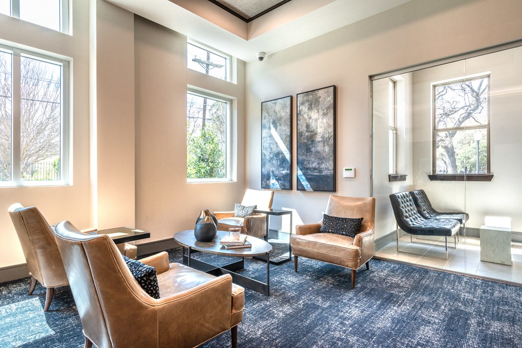 Leasing office sitting area