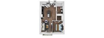 Marley one bedroom floorplan