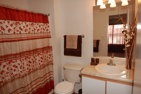 Bathroom With Bathtub at Parkview Apartments, North Carolina, 28078