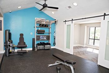 fitness center with equipment