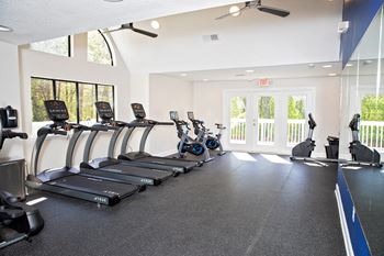 fitness center with equipment
