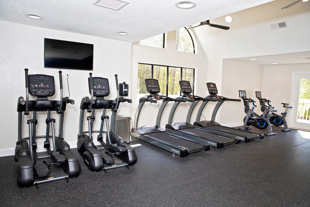 fitness center with equipment