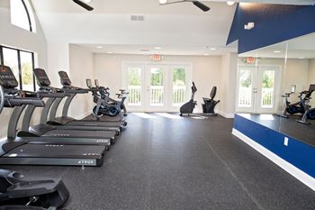 fitness center with equipment