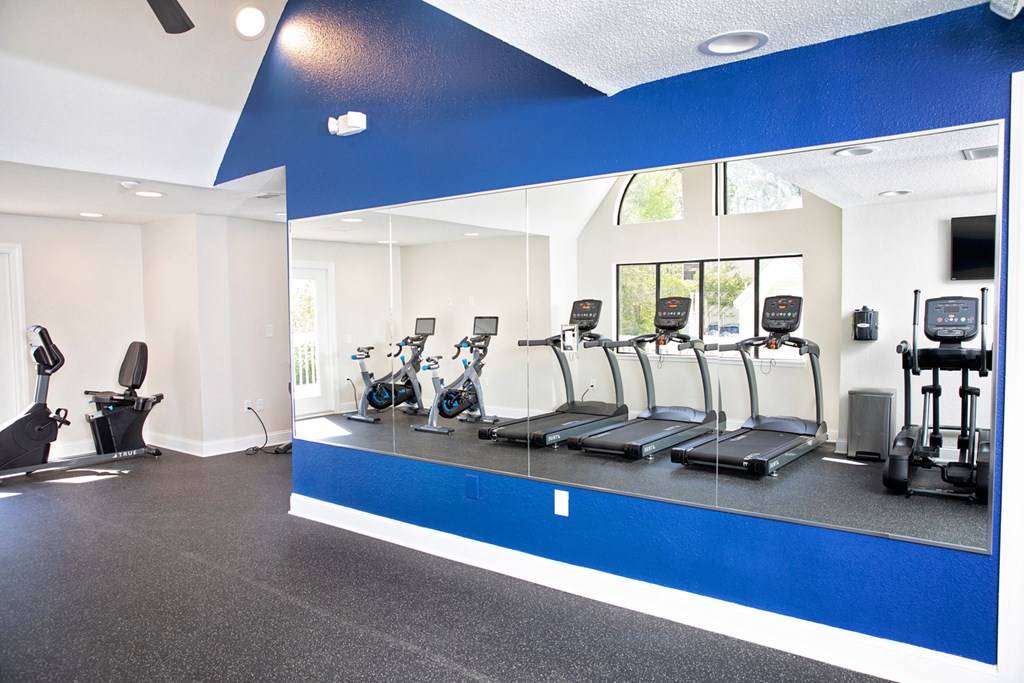 fitness center with equipment