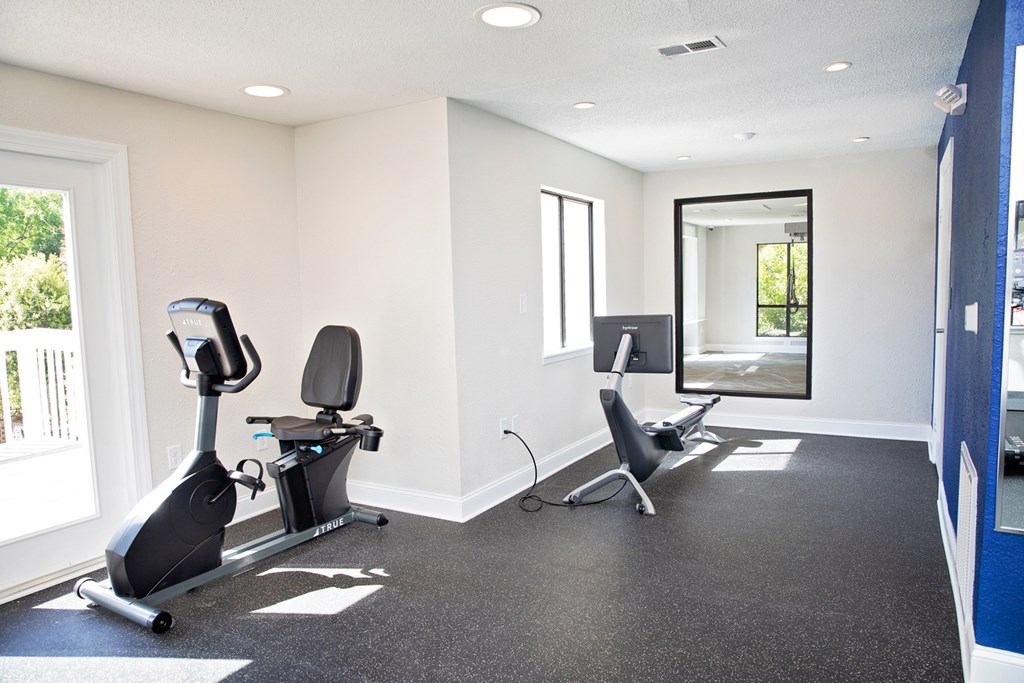 fitness center with equipment