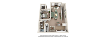 1 bedroom 1 bathroom floorplan