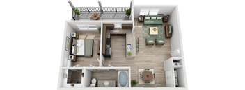 1 bedroom 1 bathroom floorplan