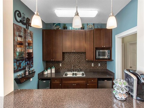 Clubhouse Kitchen | The Grayson Apartment Homes Charlotte, NC