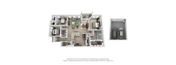 3 bedroom 2 bathroom floorplan