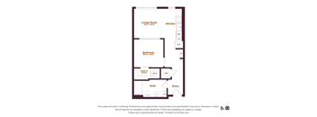 1 bedroom 1 bathroom floorplan