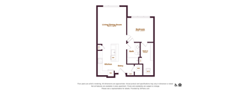 1 bedroom 1 bathroom floorplan