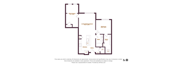 1 bedroom 1 bathroom floorplan