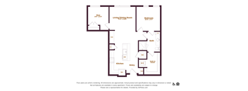 1 bedroom 1 bathroom floorplan