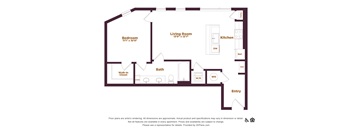 1 bedroom 1 bathroom floorplan