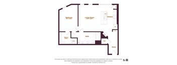 1 bedroom 1 bathroom floorplan