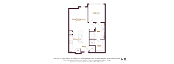 1 bedroom 1 bathroom floorplan