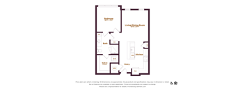 1 bedroom 1 bathroom floorplan