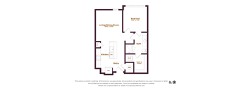 1 bedroom 1 bathroom floorplan
