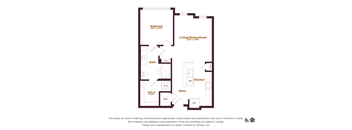 1 bedroom 1 bathroom floorplan