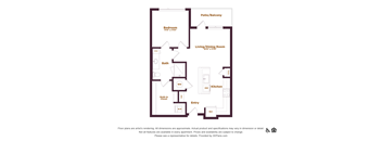 1 bedroom 1 bathroom floorplan