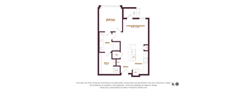 1 bedroom 1 bathroom floorplan