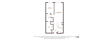 1 bedroom 1 bathroom floorplan