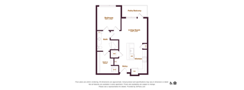 1 bedroom 1 bathroom floorplan