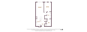 1 bedroom 1 bathroom floorplan