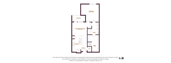 1 bedroom 1 bathroom floorplan
