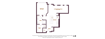 1 bedroom 1 bathroom floorplan