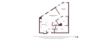 1 bedroom 1 bathroom floorplan