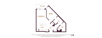 1 bedroom 1 bathroom floorplan