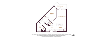 1 bedroom 1 bathroom floorplan