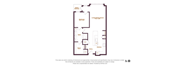 1 bedroom 1 bathroom floorplan