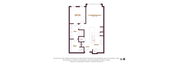 1 bedroom 1 bathroom floorplan