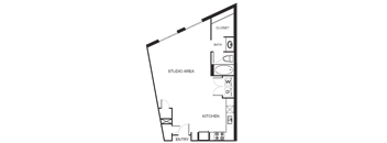 Studio floor plan OB