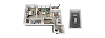1 bedroom 1 bathroom floorplan