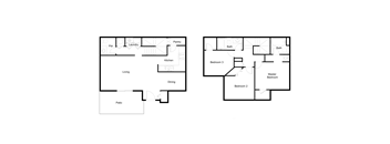 3 bedroom 2.5 bedroom floorplan at Desert Eagle Estates, Arizona, 85303