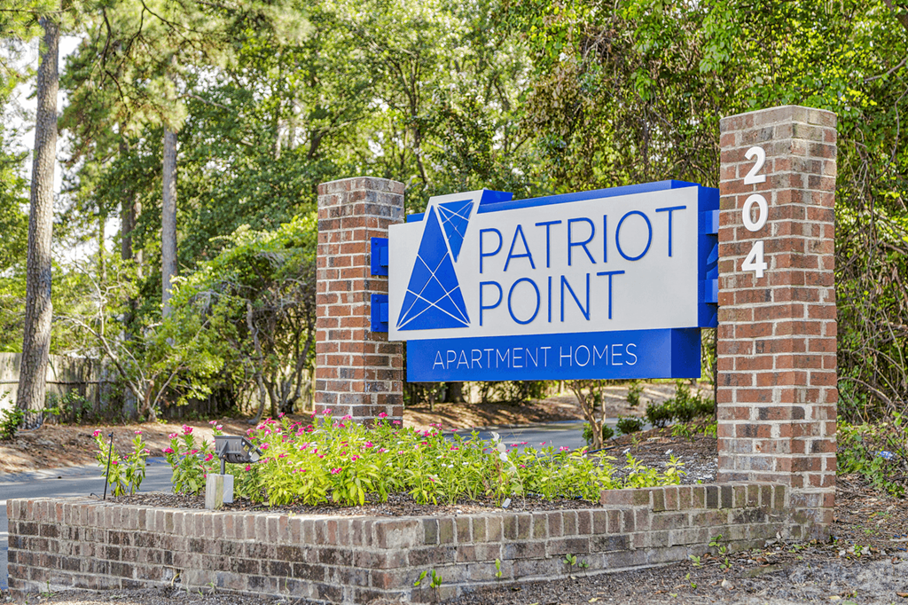 Property Signage at Patriot Point Apartment Homes, Spring Lake, NC 