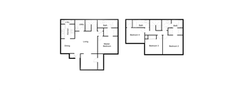 4 bedroom 3.5 bathroom floorplan at Desert Eagle Estates, Glendale, AZ 85303