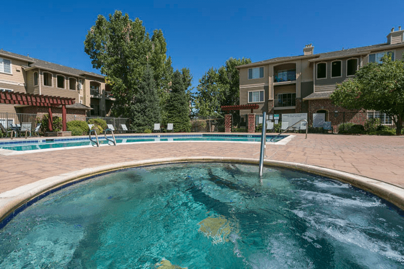 our apartments showcase an unique swimming pool