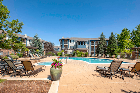 our apartments showcase an unique swimming pool