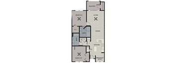 two bedroom floorplan