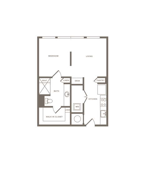 Studio Floorplan 581