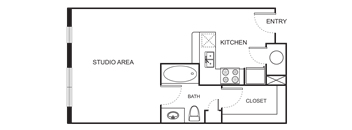 STUDIO FLOORPLAN S0AB