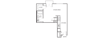 Studio floor plan S5