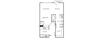 Studio floor plan S7