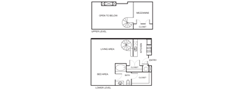 Studio floor plan S8AB