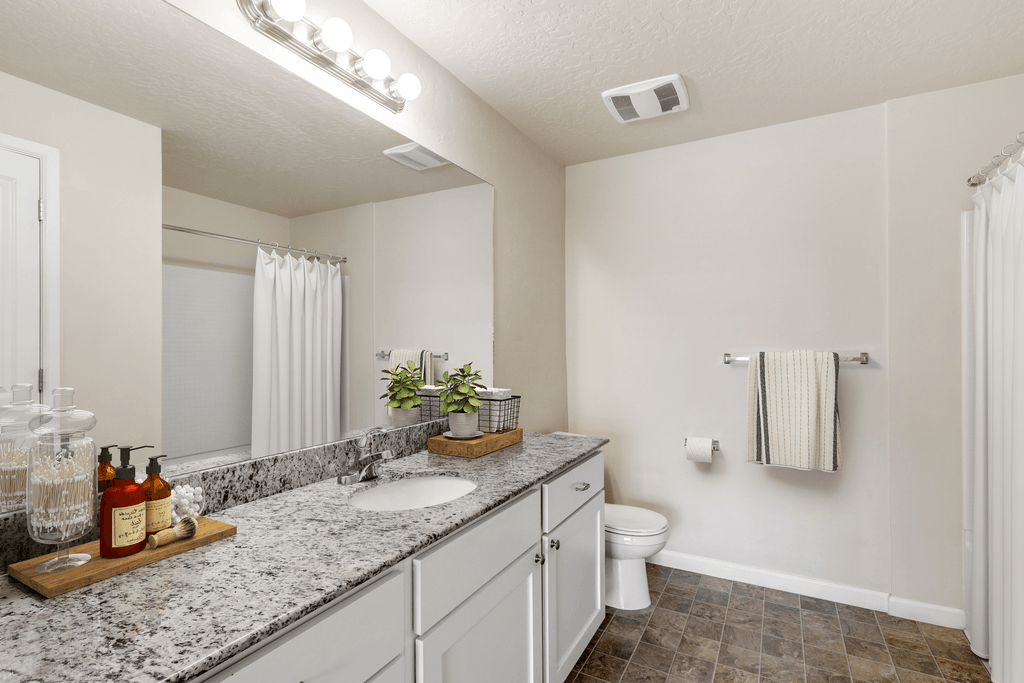 a bathroom with a sink and a toilet