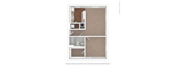 1 Bedroom 1 Bathroom Floor Plan